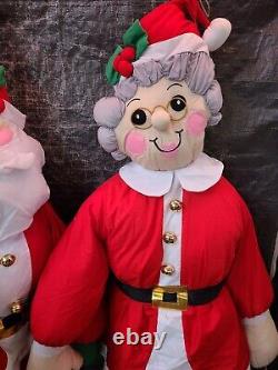 Lillian Vernon Mr & Mrs Claus Dolls Giant 50 Christmas