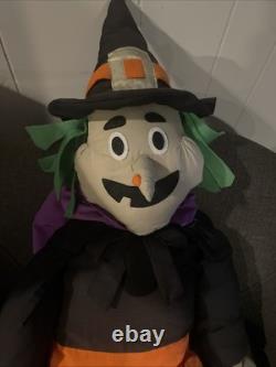 Lillian Vernon Vintage Witch Halloween Seasonal Life size Plush Decor