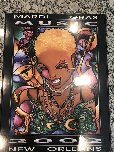 Lionel Milton 2001 Framed Print. Mardi Gras Music New Orleans 2002 Jazz