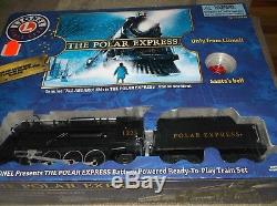 Lionel The Polar Express Train Set 7-11803 Battery Operated Santa Bell Nib