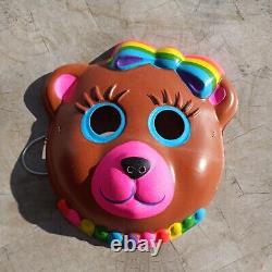 Lisa Frank Halloween RARE Rainbow Bear Mask VTG 80s Early NOS