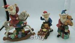 Living Home Christmas 8 pc. Santa Scene Fine Porcelain