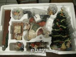 Living Home Christmas 8 pc. Santa Scene Fine Porcelain