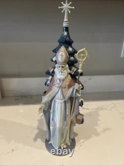 Lladro St. Nicholas Porcelain Figurine Father Christmas Santa Claus In Box