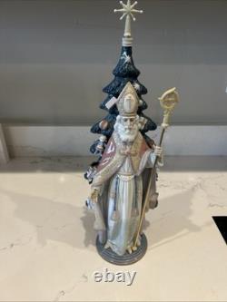 Lladro St. Nicholas Porcelain Figurine Father Christmas Santa Claus In Box