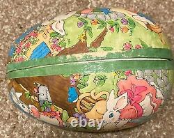 Lot (14) Antique Vintage West Germany Paper Mache Easter Egg Candy Containers