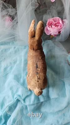 Lot 2 Antique West Germany Paper Mache Composition Easter Bunny Rabbits READ Lot 2 Antique West Germany Paper Mache Composition Easter Bunny Rabbits READ