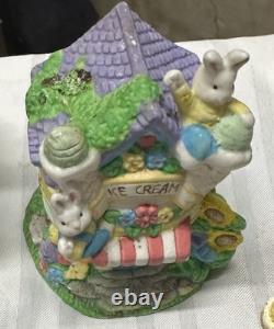 Lot Easter Bunny Spring Village Mountain, Rubber Stamps Art Kit And Much More