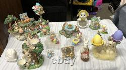 Lot Easter Bunny Spring Village Mountain, Rubber Stamps Art Kit And Much More