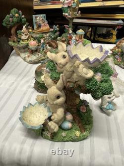 Lot Easter Bunny Spring Village Mountain, Rubber Stamps Art Kit And Much More