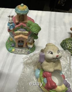 Lot Easter Bunny Spring Village Mountain, Rubber Stamps Art Kit And Much More