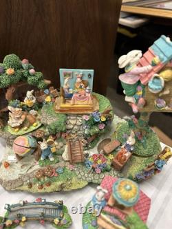 Lot Easter Bunny Spring Village Mountain, Rubber Stamps Art Kit And Much More