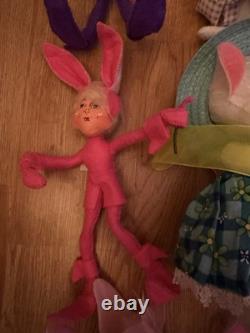 Lot Of 18 Annalee Easter And Spring Time Various Sizes And Years Figures