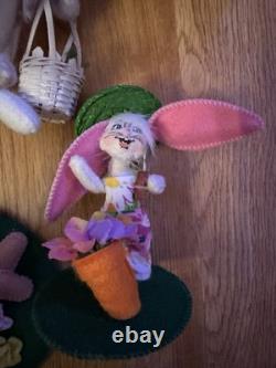 Lot Of 18 Annalee Easter And Spring Time Various Sizes And Years Figures
