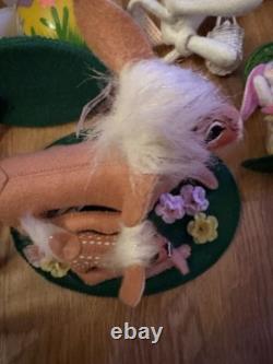 Lot Of 18 Annalee Easter And Spring Time Various Sizes And Years Figures