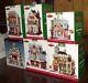 Lot Of 6 Coventry Cove 2007-2008 Lighted Christmas Buldings + Carole Towne Col