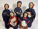 Lot Of Five Buyers Choice Caroler Dolls The Salvation Army Series 90's Christmas