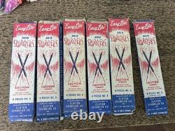 Lot Of VTG Easy Lite Elkton Sparkler Co Gold Sparklers Advertising BOX ONLY