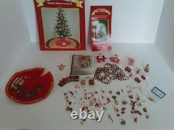 Lot Vintage Westrim Beaded Mini Christmas Tree Ornaments & Decorations