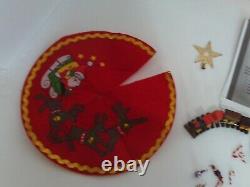 Lot Vintage Westrim Beaded Mini Christmas Tree Ornaments & Decorations