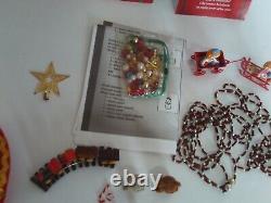 Lot Vintage Westrim Beaded Mini Christmas Tree Ornaments & Decorations