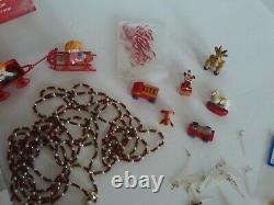 Lot Vintage Westrim Beaded Mini Christmas Tree Ornaments & Decorations