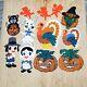 Lot Of 12 Vintage Melted Popcorn Decorations