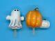 Lot Of 2 Nora Fleming Mini Charms Retired Boo Buddy Ghost In Euc & Pumpkins