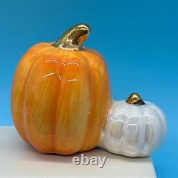 Lot of 2 Nora Fleming Mini Charms Retired Boo Buddy Ghost in EUC & Pumpkins