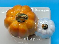 Lot of 2 Nora Fleming Mini Charms Retired Boo Buddy Ghost in EUC & Pumpkins