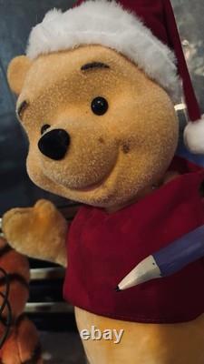 Lot of 3 Telco Disney Winnie the Pooh 1996 Animated Christmas Display
