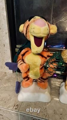 Lot of 3 Telco Disney Winnie the Pooh 1996 Animated Christmas Display