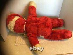 Lot of 3 Vintage 1940's-1950's Christmas Santa Claus Plush Stuffed Dolls