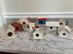 Lot of 9 Putz Christmas Village Cardboard Houses Japan Glitter Vintage 30s-50s Lot of 9 Putz Christmas Village Cardboard Houses Japan Glitter Vintage 30s-50s
