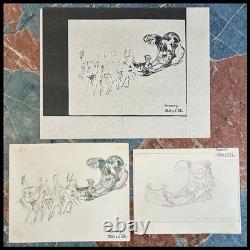 Louis Andrews Fischer Proteus Mardi Gras Float Sketch Spangenberg Studios Art