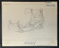 Louis Andrews Fischer Proteus Mardi Gras Float Sketch Spangenberg Studios Art