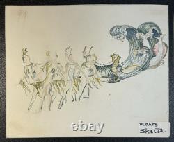 Louis Andrews Fischer Proteus Mardi Gras Float Sketch Spangenberg Studios Art