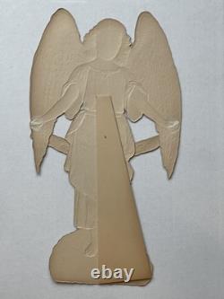 Lovely Large Antique German Angel Diecut Scrap Stand 1915 Lovely Large Antique German Angel Diecut Scrap Stand 1915