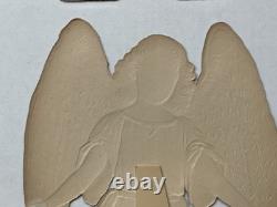 Lovely Large Antique German Angel Diecut Scrap Stand 1915 Lovely Large Antique German Angel Diecut Scrap Stand 1915