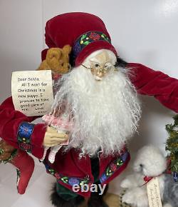 Lynn Haney 2000 Santa Christmas Morning Surprise #1090 Handmade and Signed