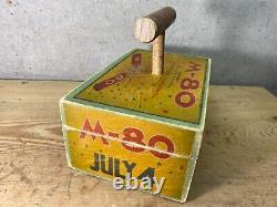 M-80 Fireworks Firecracker 4th of July 8.5 x 5.25 x 3.5 Detonator Box M-80
