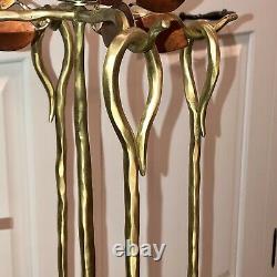 MACKENZIE CHILDS Courtly Check ESPALIER Fireplace Tool Set Never Used FABULOUS