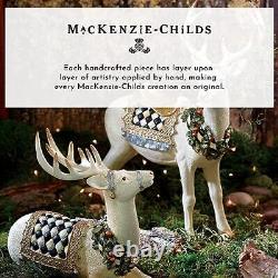 MACKENZIE-CHILDS Toyland Tin Train Christmas Tabletop Decor Holiday Decorativ