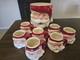 Mcm Santa Claus Punch Bowl Set. 8 Cups. Vintage. Christmas