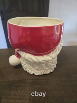 MCM Santa Claus Punch Bowl Set. 8 Cups. Vintage. Christmas
