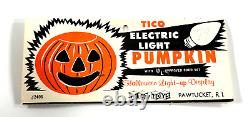 MEGA RARE Tico Toys Halloween Electric Light Pumpkin Package header