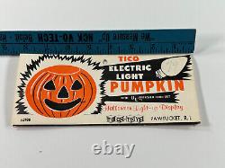 MEGA RARE Tico Toys Halloween Electric Light Pumpkin Package header