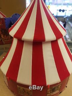 MINT Mr Christmas Gold Label Worlds Fair Big Top Lights Music Animated Box Works