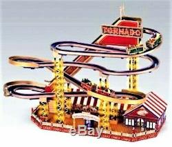 MINT Mr. Christmas TORNADO World's Fair Roller Coaster, Music, Animation, Lights