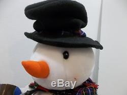MOTIONETTE ANIMATED CHRISTMAS SKATING SNOWMAN WithPIPE DECORATION MOVING 24